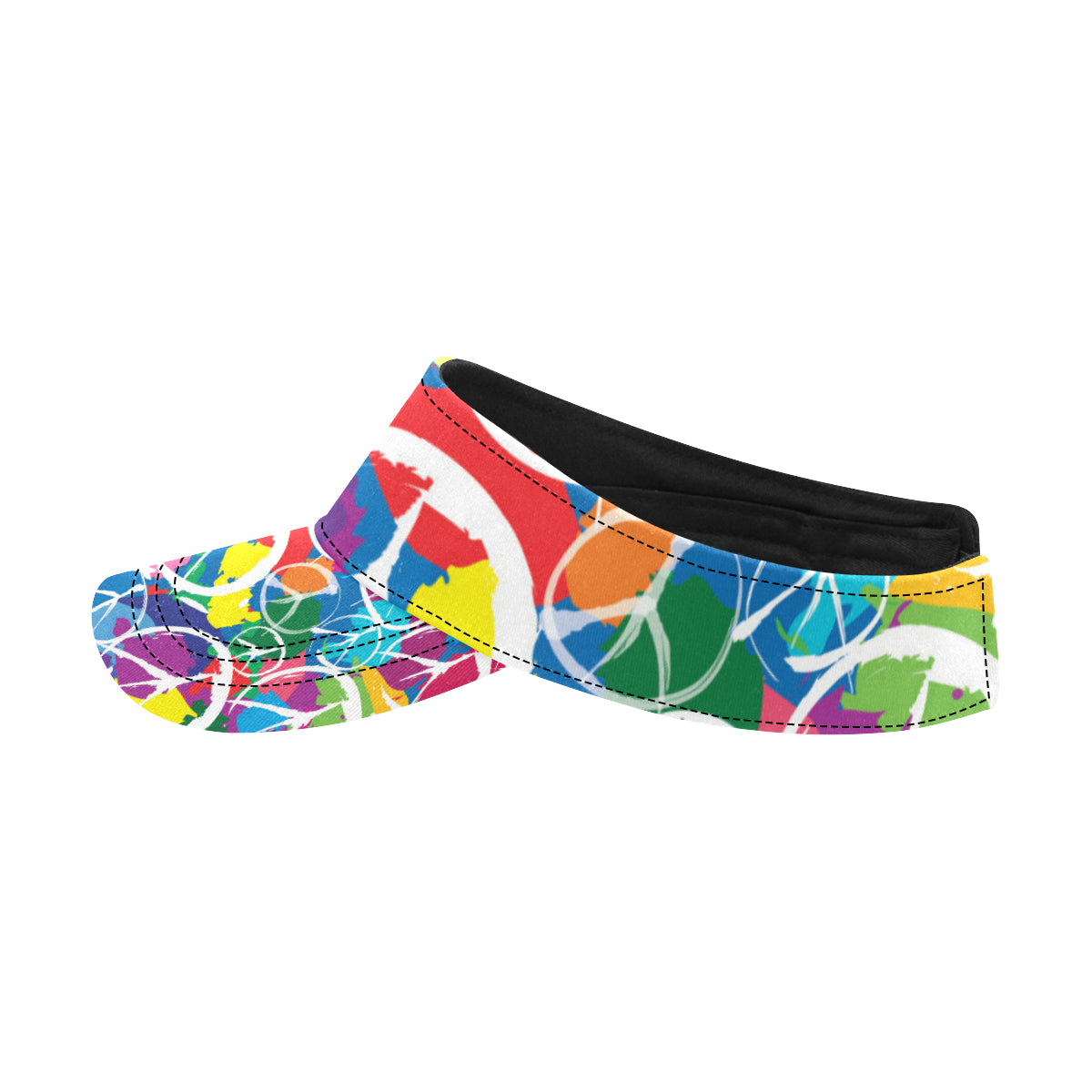 Peace Sign Colorful Pattern Print Design A02 Unisex Sun Visor