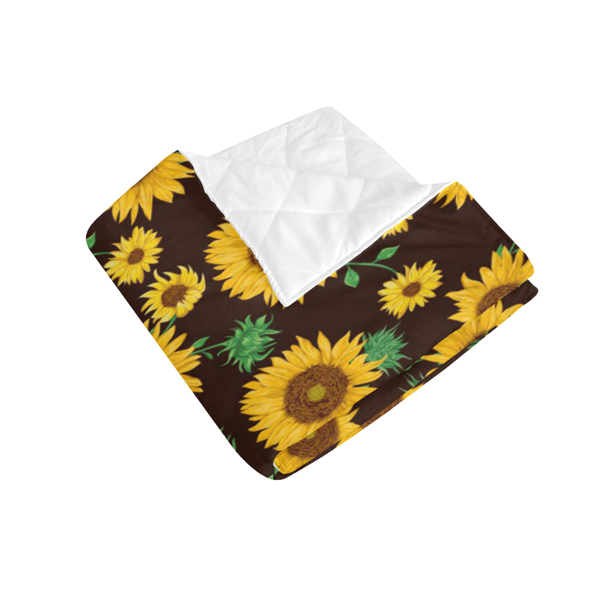 Sunflower Pattern Print Design SF01 Premium Quilt