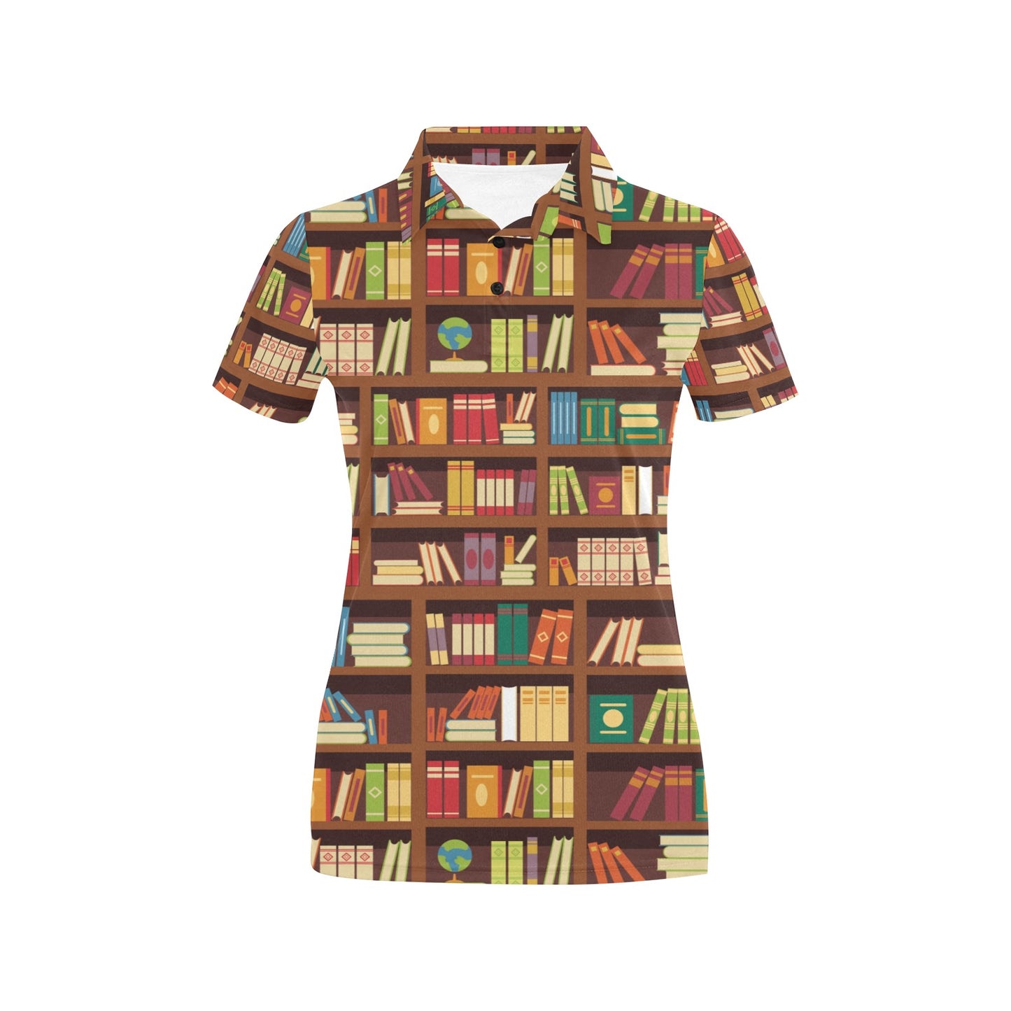 Book Pattern Print Design 06 Women's Polo Shirt
