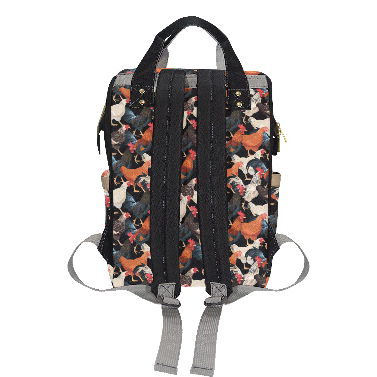 Chicken Print Pattern Diaper Bag Backpack