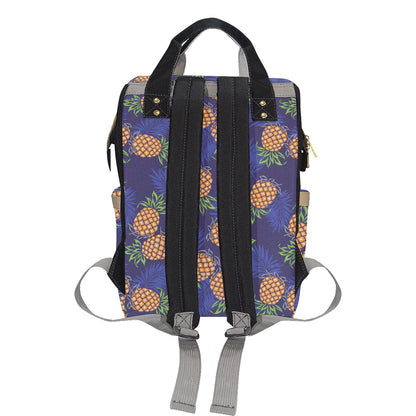 Pineapple Pattern Print Design PP02 Diaper Bag Backpack
