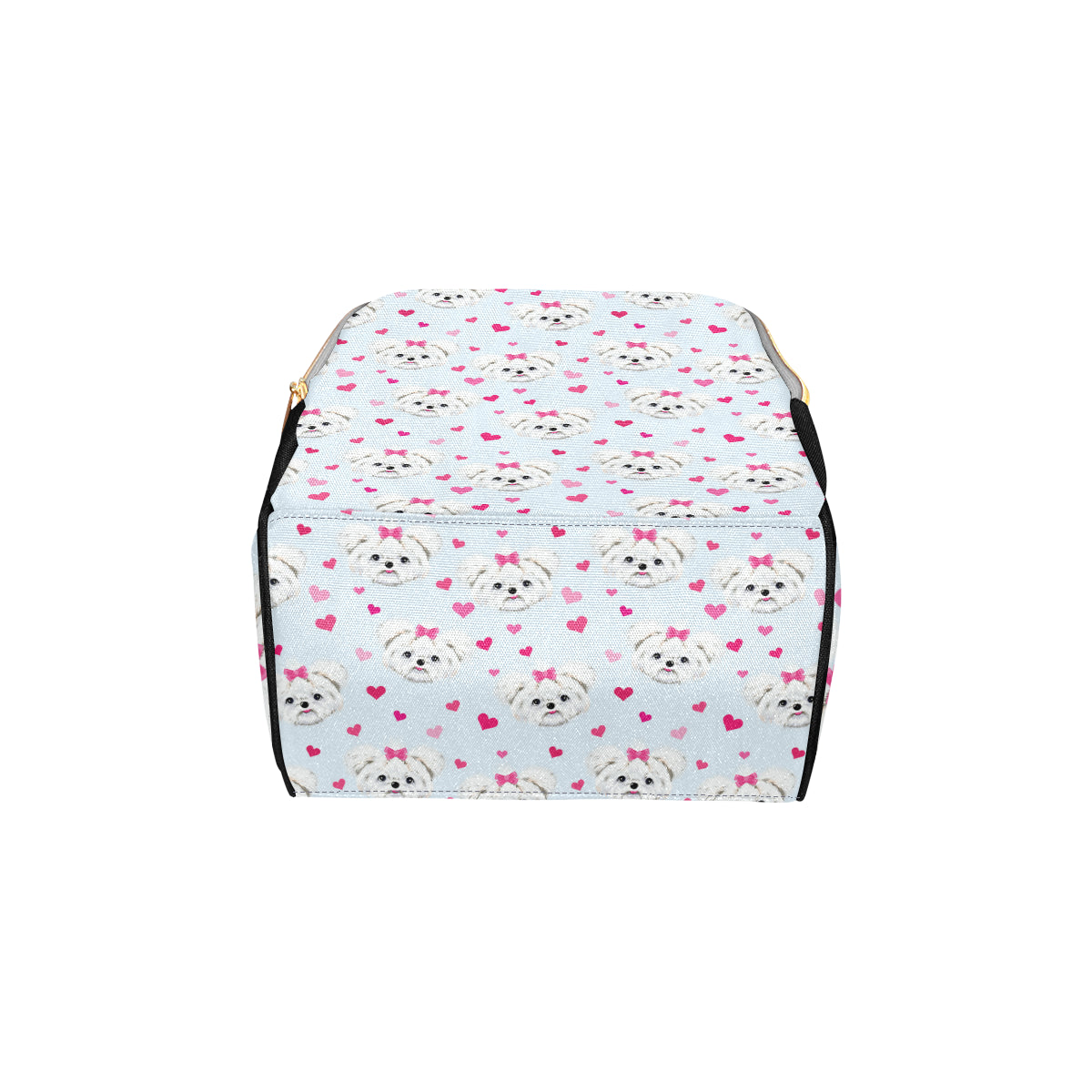 Maltese Pattern Print Design 03 Diaper Bag Backpack