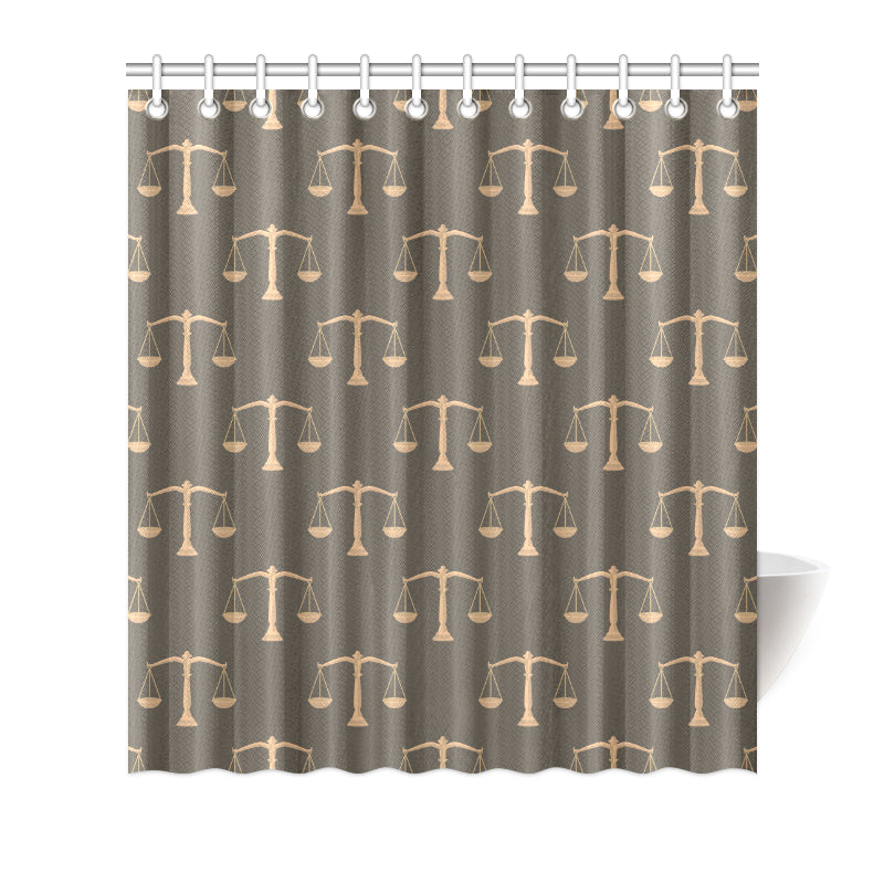 Libra Pattern Print Design 01 Shower Curtain