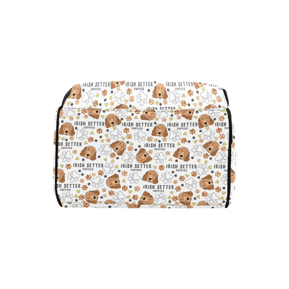 Setters Irish Print Design LKS301 Diaper Bag Backpack