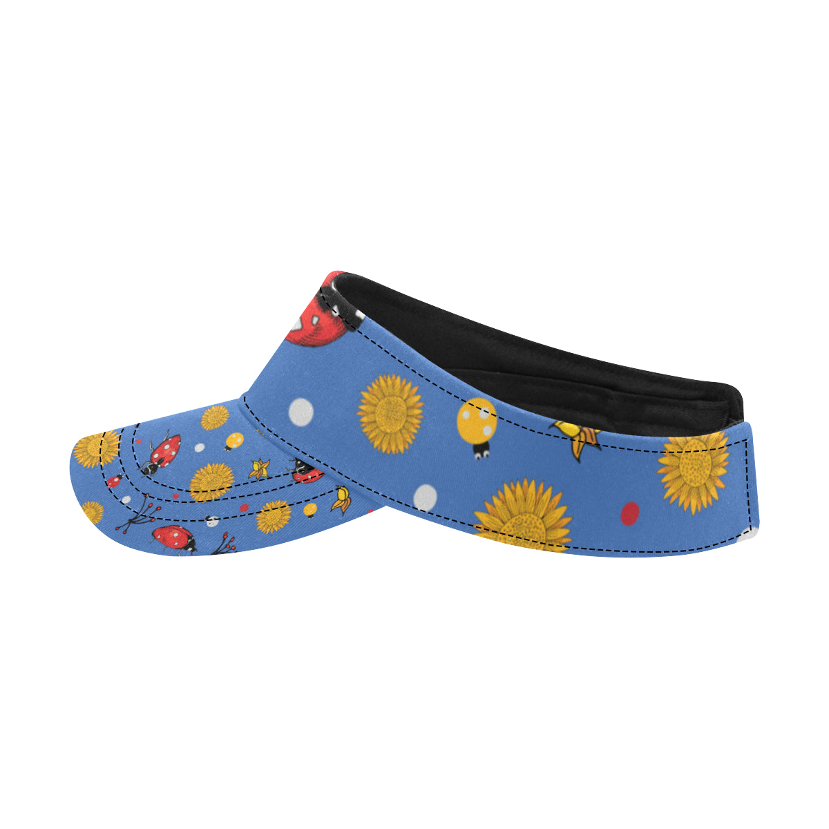 Ladybug Pattern Print Design 05 Unisex Sun Visor