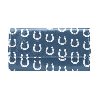 Horseshoe Print Design LKS301 Women's Trifold Wallet