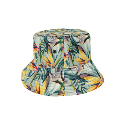 Tropical Flower Pattern Print Design TF022 Unisex Bucket Hat