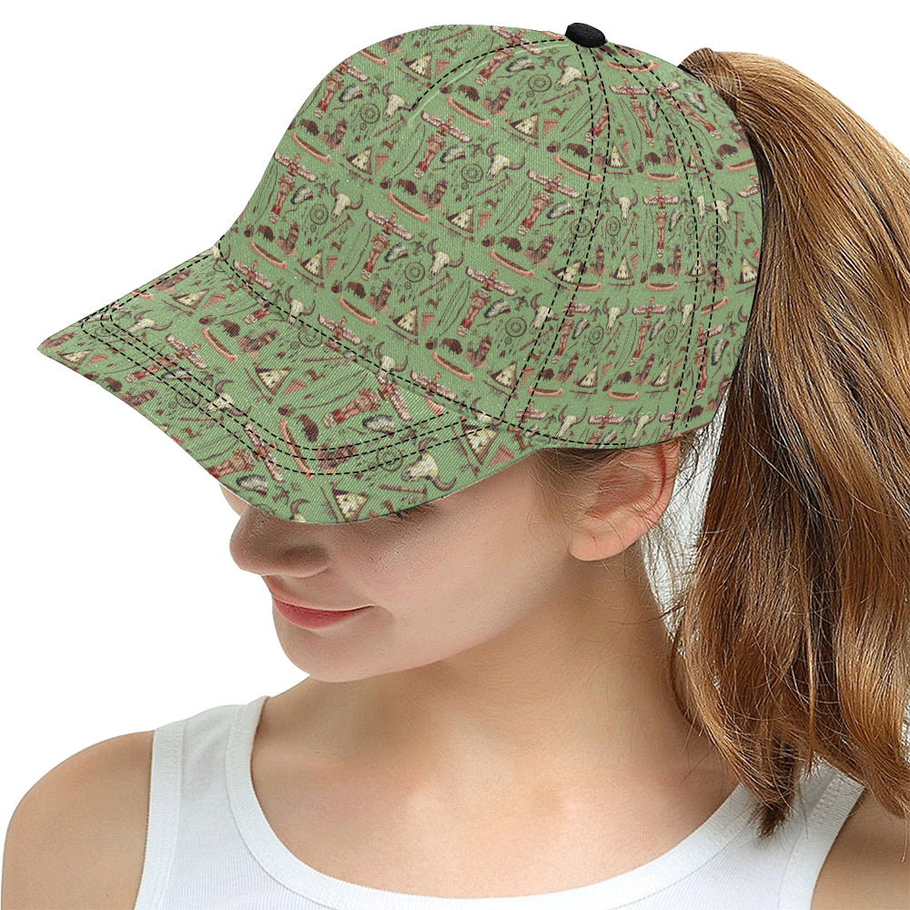 Native Indian Themed Design Print Snapback Cap
