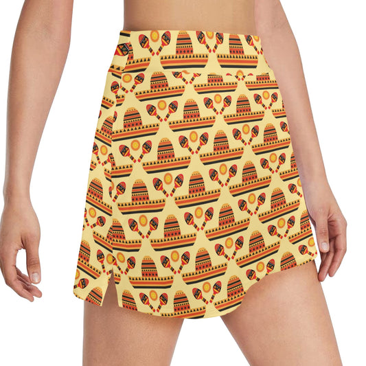Maracas Print Design LKS403 17" Golf & Pickleball Skort with Pockets