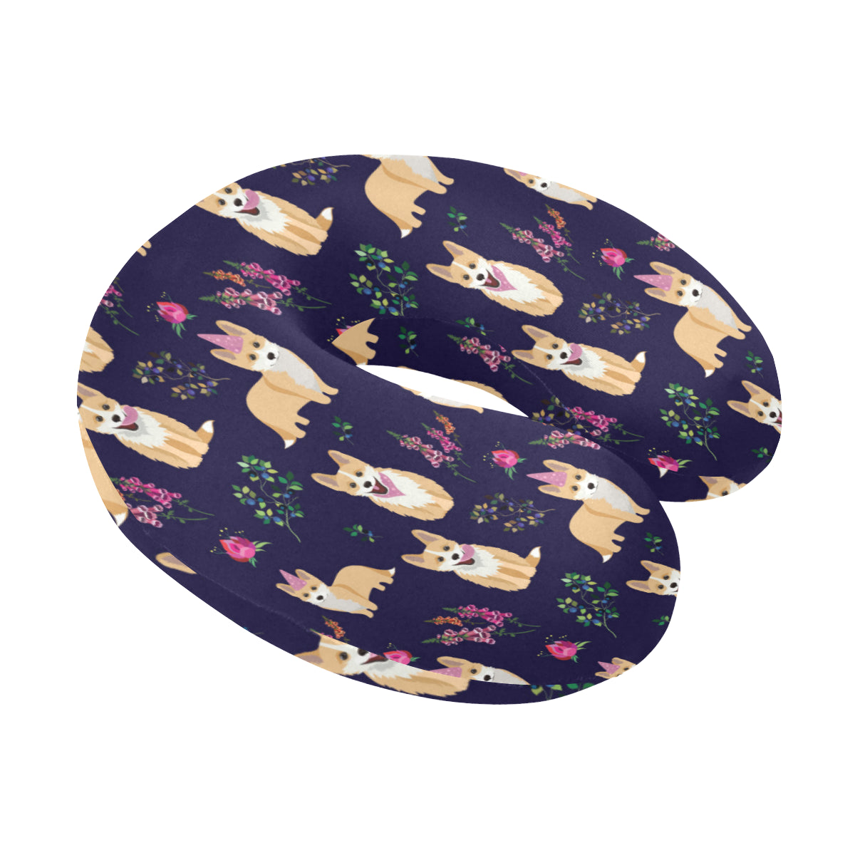 Pembroke Welsh Corgis Pattern Print Design A06 U-Shaped Travel Neck Pillow