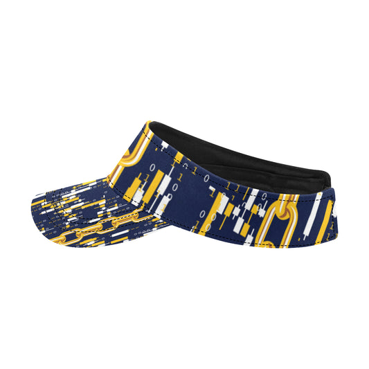 Cryptocurrency Chain Pattern Print Design 03 Unisex Sun Visor