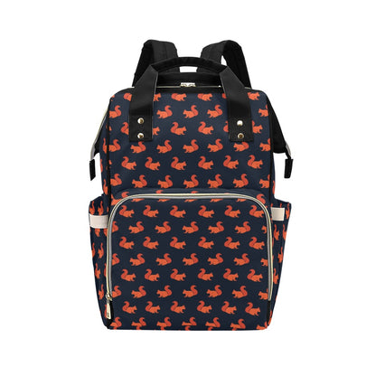 Squirrel Print Design LKS306 Diaper Bag Backpack