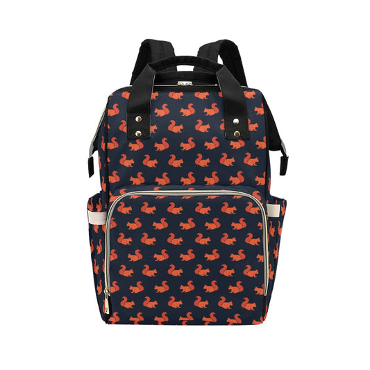 Squirrel Print Design LKS306 Diaper Bag Backpack