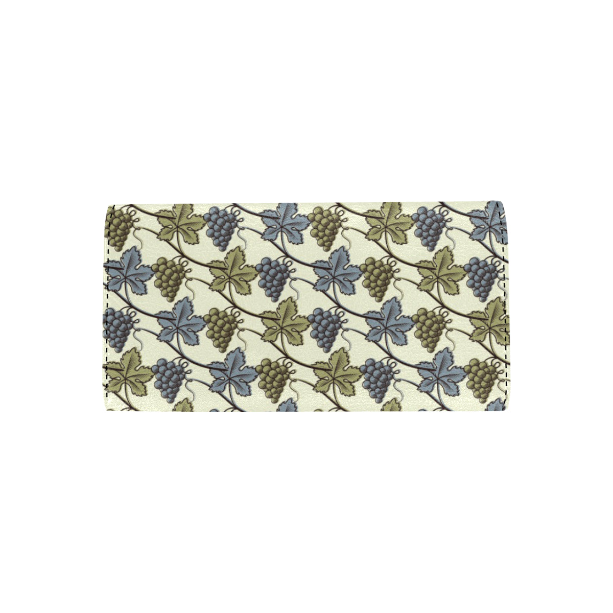 Grape Pattern Print Design GP03 Women's Trifold Wallet