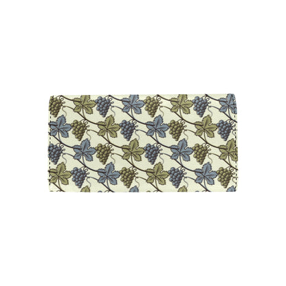 Grape Pattern Print Design GP03 Women's Trifold Wallet