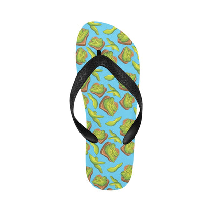 Sandwich Avocado Print Design LKS306 Flip Flops