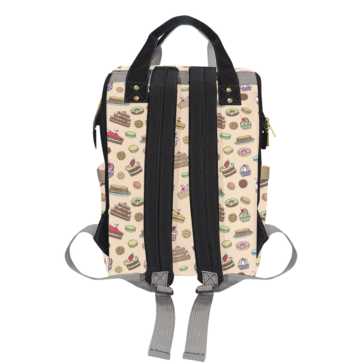 Cake Pattern Print Design 03 Diaper Bag Backpack