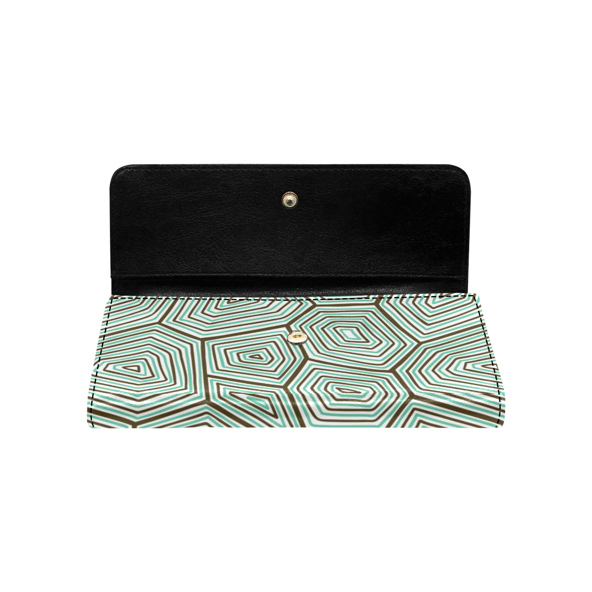 Sea Turtle Skin Print Women's Trifold Wallet