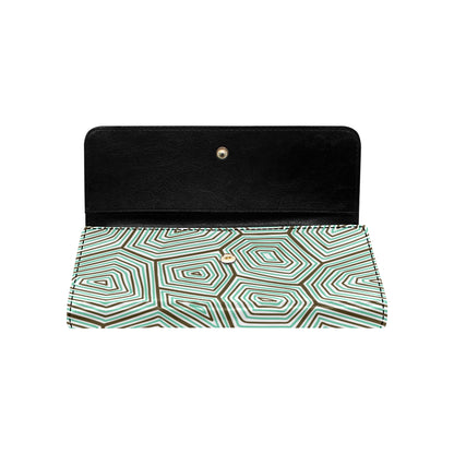 Sea Turtle Skin Print Women's Trifold Wallet