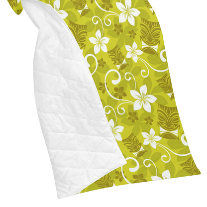 Hawaiian Themed Pattern Print Design H019 Premium Quilt