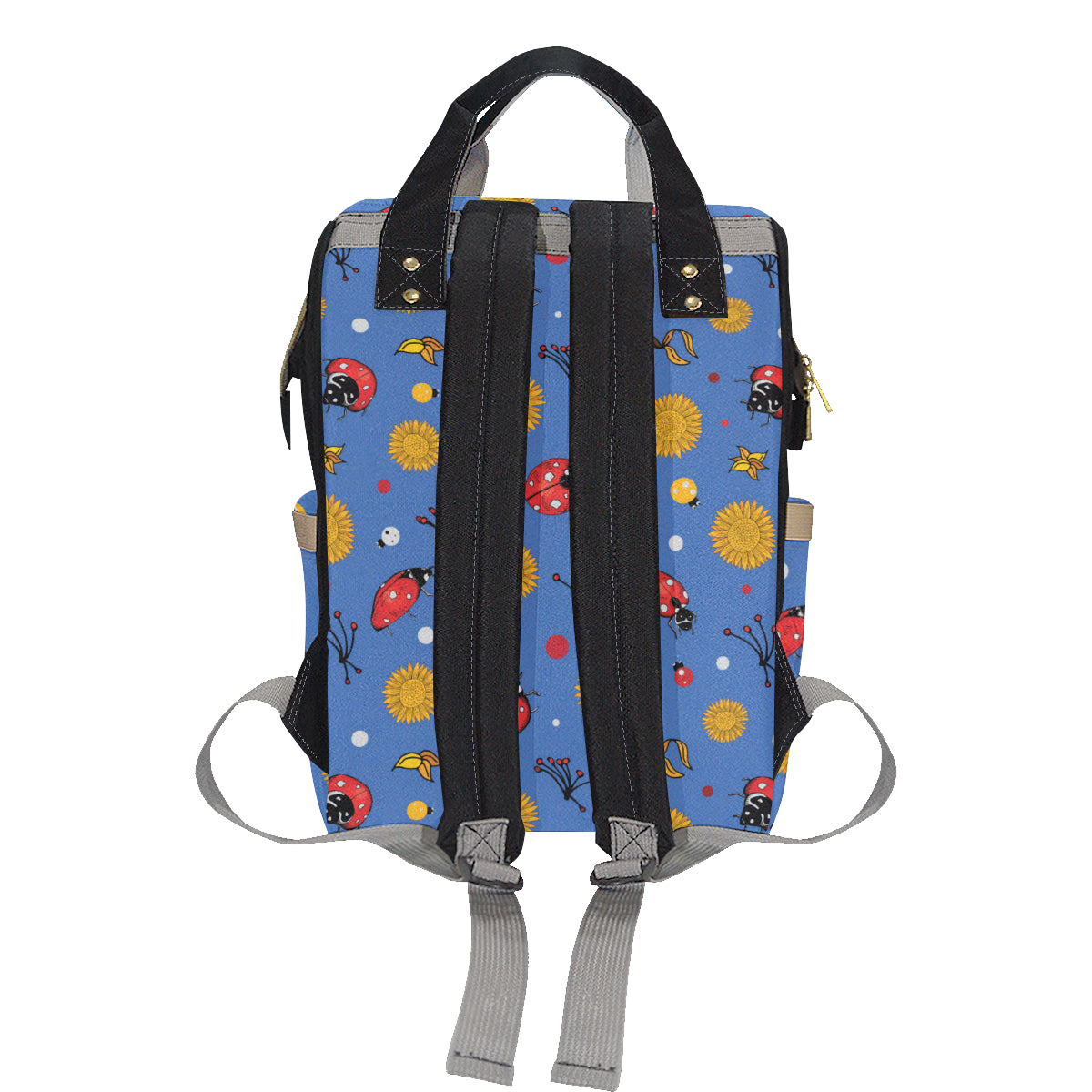 Ladybug Pattern Print Design 05 Diaper Bag Backpack