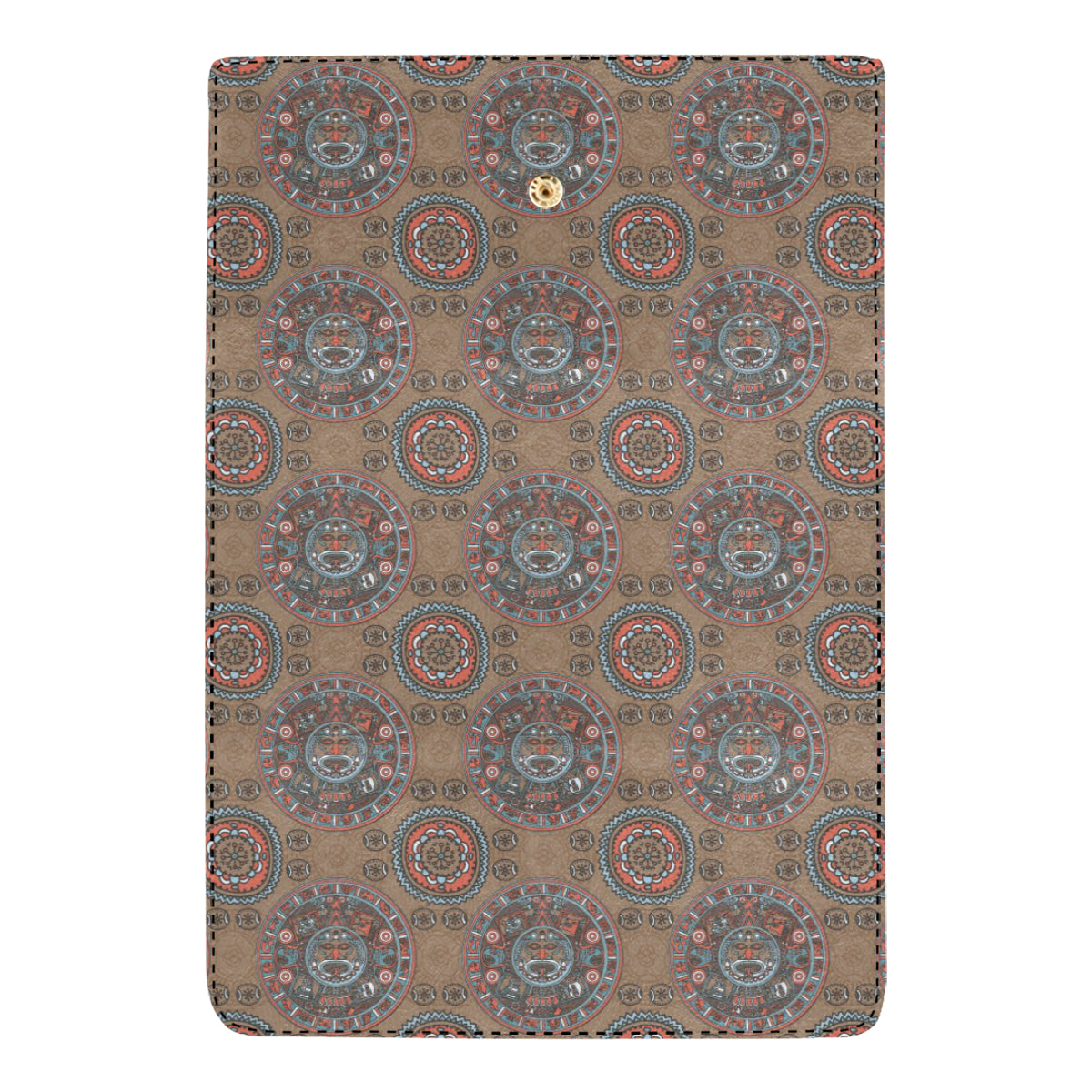Calendar Aztec Pattern Print Design 03 Women's Trifold Wallet