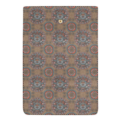 Calendar Aztec Pattern Print Design 03 Women's Trifold Wallet