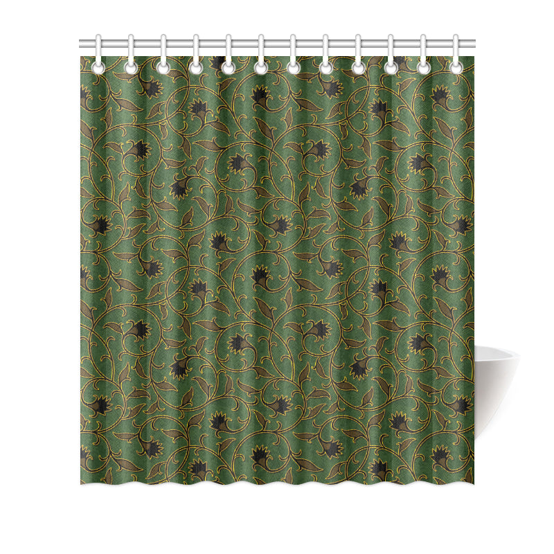 Brocade Pattern Print Design 02 Shower Curtain