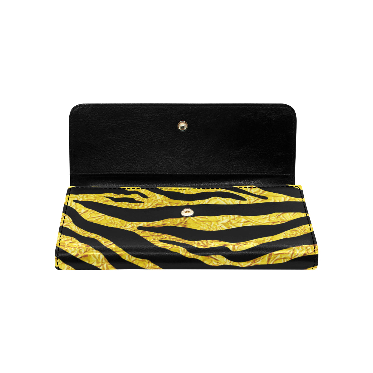 zebra Gold Women's Trifold Wallet