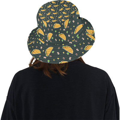 Taco Pattern Print Design TC02 Unisex Bucket Hat