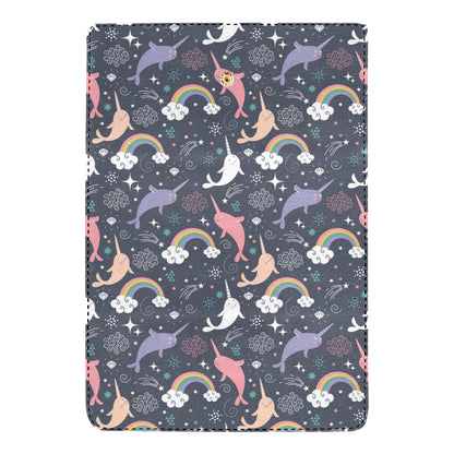 Narwhal Pattern Print Design 01 Women's Trifold Wallet