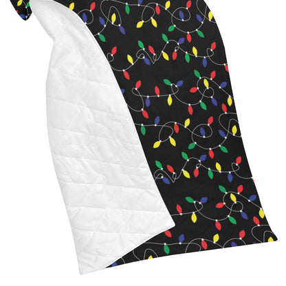 Christmas Light Pattern Print Design 04 Premium Quilt