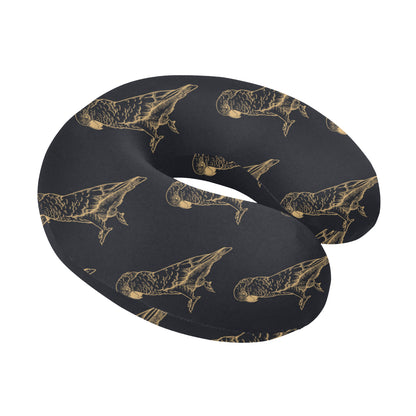 Parakeet Pattern Print Design A04 U-Shaped Travel Neck Pillow