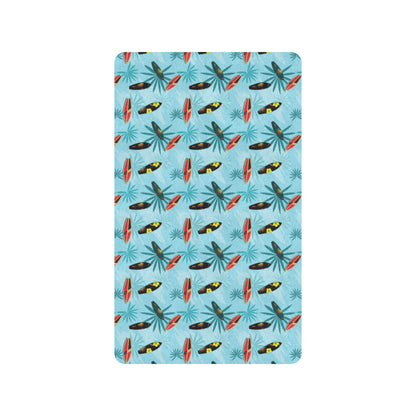 Surfboard Themed Pattern Rubber Doormat