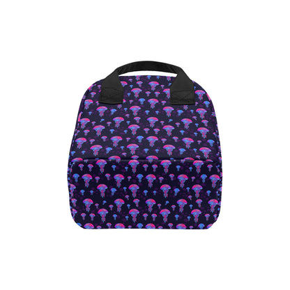 Jellyfish Neon Print Insulated Lunch Bag