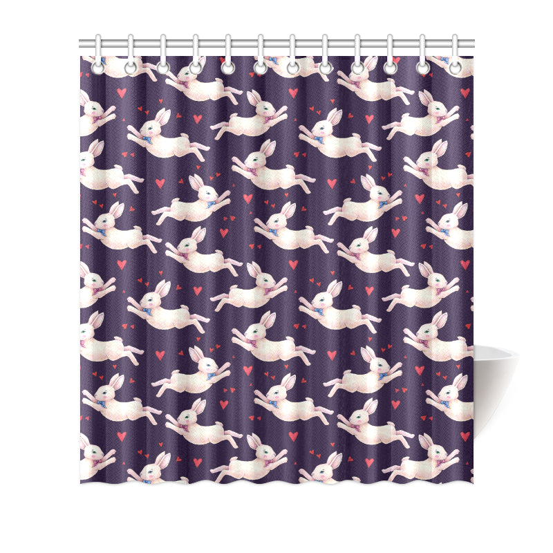 Rabbit Pattern Print Design RB016 Shower Curtain
