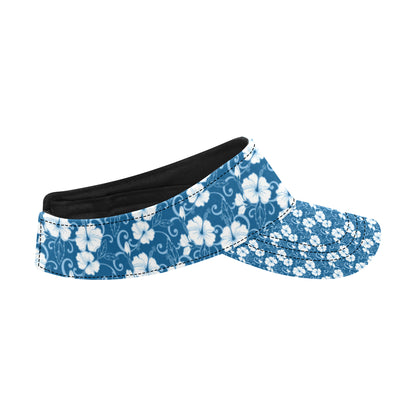 Hibiscus Blue Flower Hawaiian Print Unisex Sun Visor