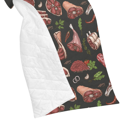 Meat Pattern Print Design 02 Premium Quilt