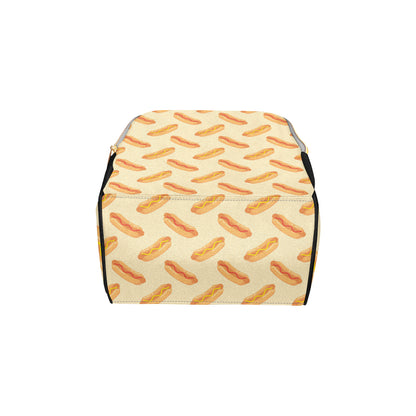 Hot Dog Pattern Print Design 05 Diaper Bag Backpack