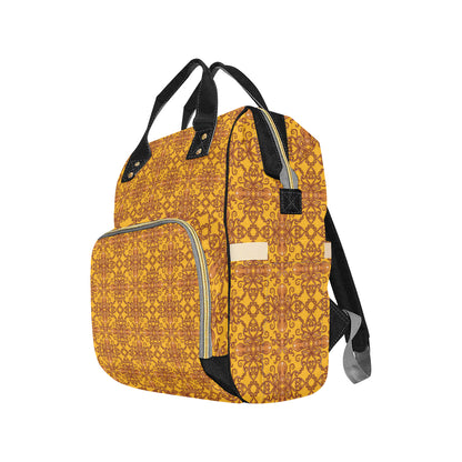 Octopus Background Design Print Diaper Bag Backpack