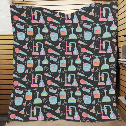 Chemical Pattern Print Design 06 Premium Quilt