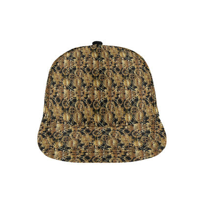 Steampunk Gear Design Themed Print Snapback Cap