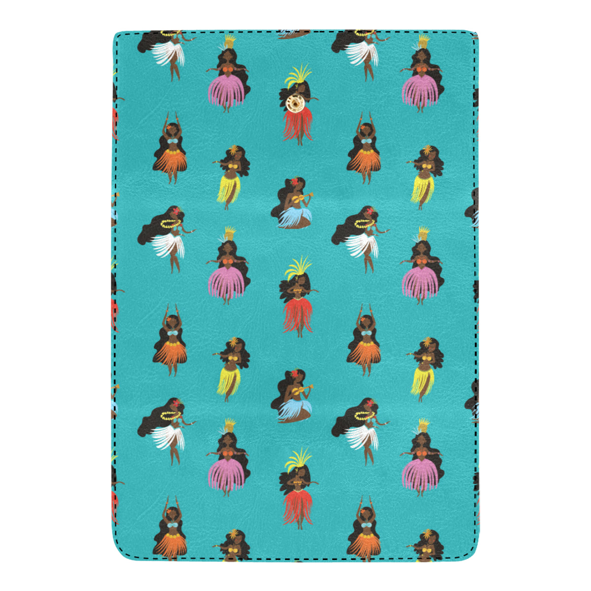 Hula Dancers Pattern Print Design 04 Women's Trifold Wallet