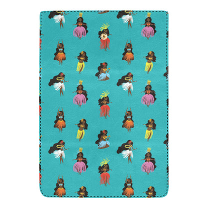 Hula Dancers Pattern Print Design 04 Women's Trifold Wallet