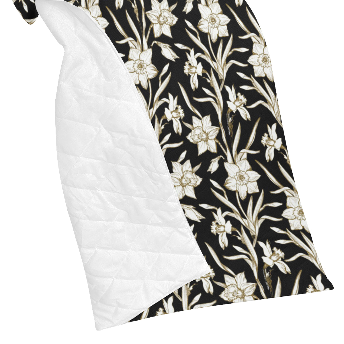 Daffodils Pattern Print Design DF06 Premium Quilt