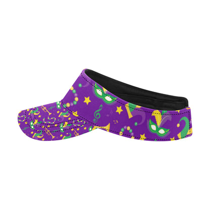 Mardi Gras Pattern Print Design 06 Unisex Sun Visor