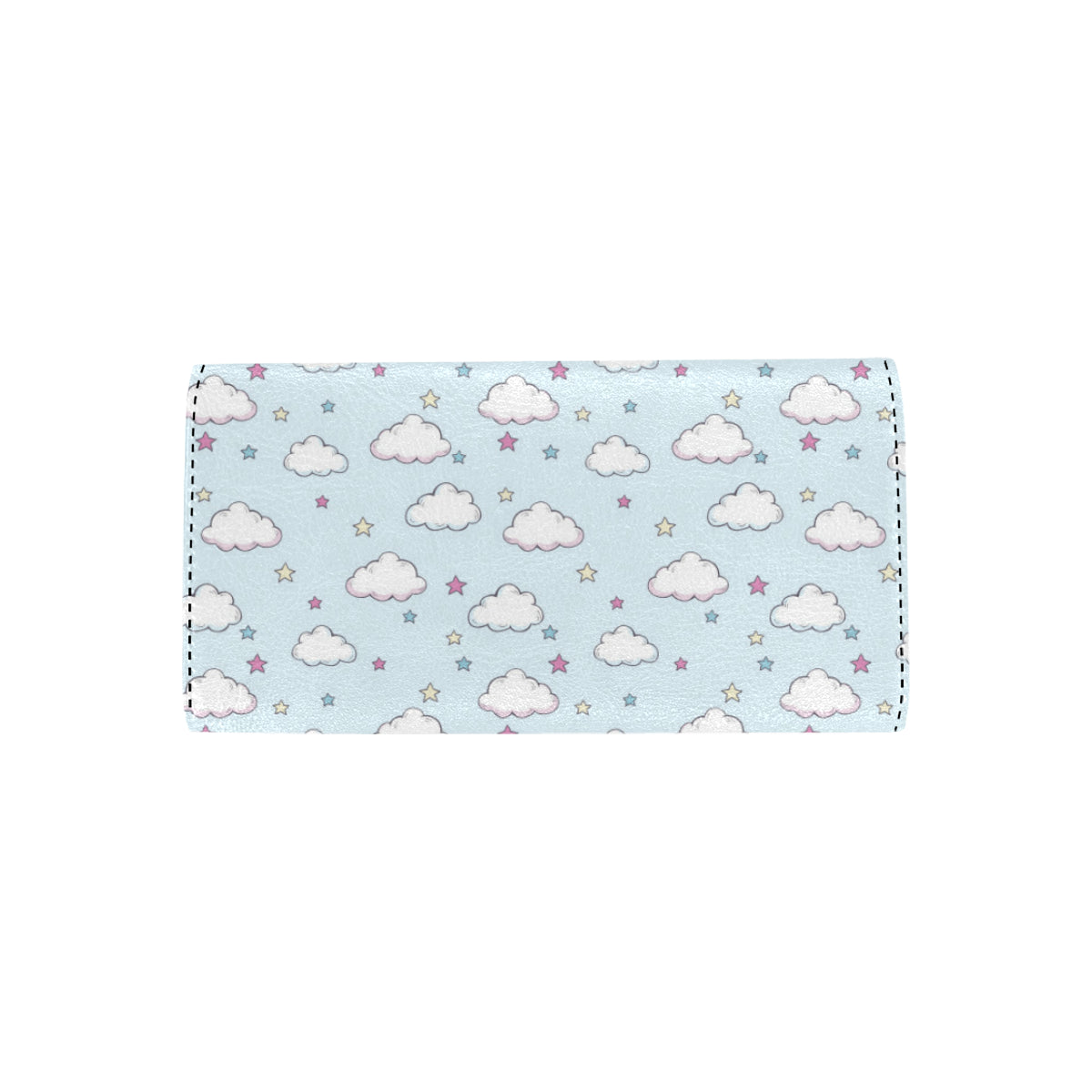 Cloud  Pattern Print Design 01 Women's Trifold Wallet