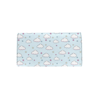 Cloud  Pattern Print Design 01 Women's Trifold Wallet