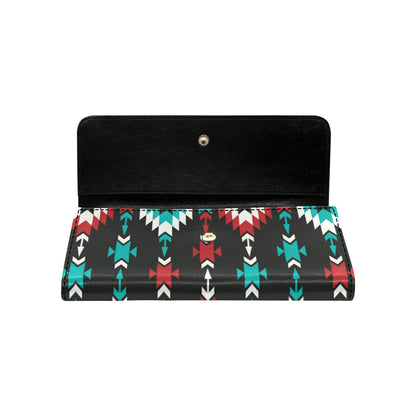 Native Pattern Print Design A08 Women's Trifold Wallet