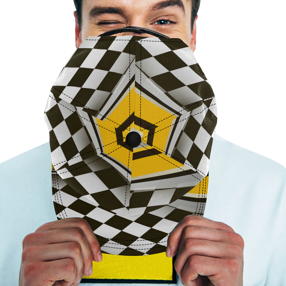 Checkered Flag Racing Style Snapback Cap